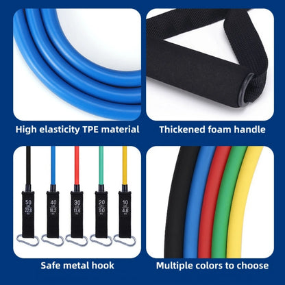 Resistance Bands Set Exercise Bands with Handles Heavy Resistance Training Physical Therapy Home Workouts