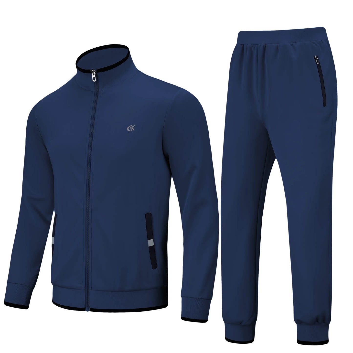 Men'S Tracksuits Sweatsuits for Men Set Track Suits 2 Piece Casual Athletic Jogging Warm up Full Zip Sweat Suits Darkgrey M